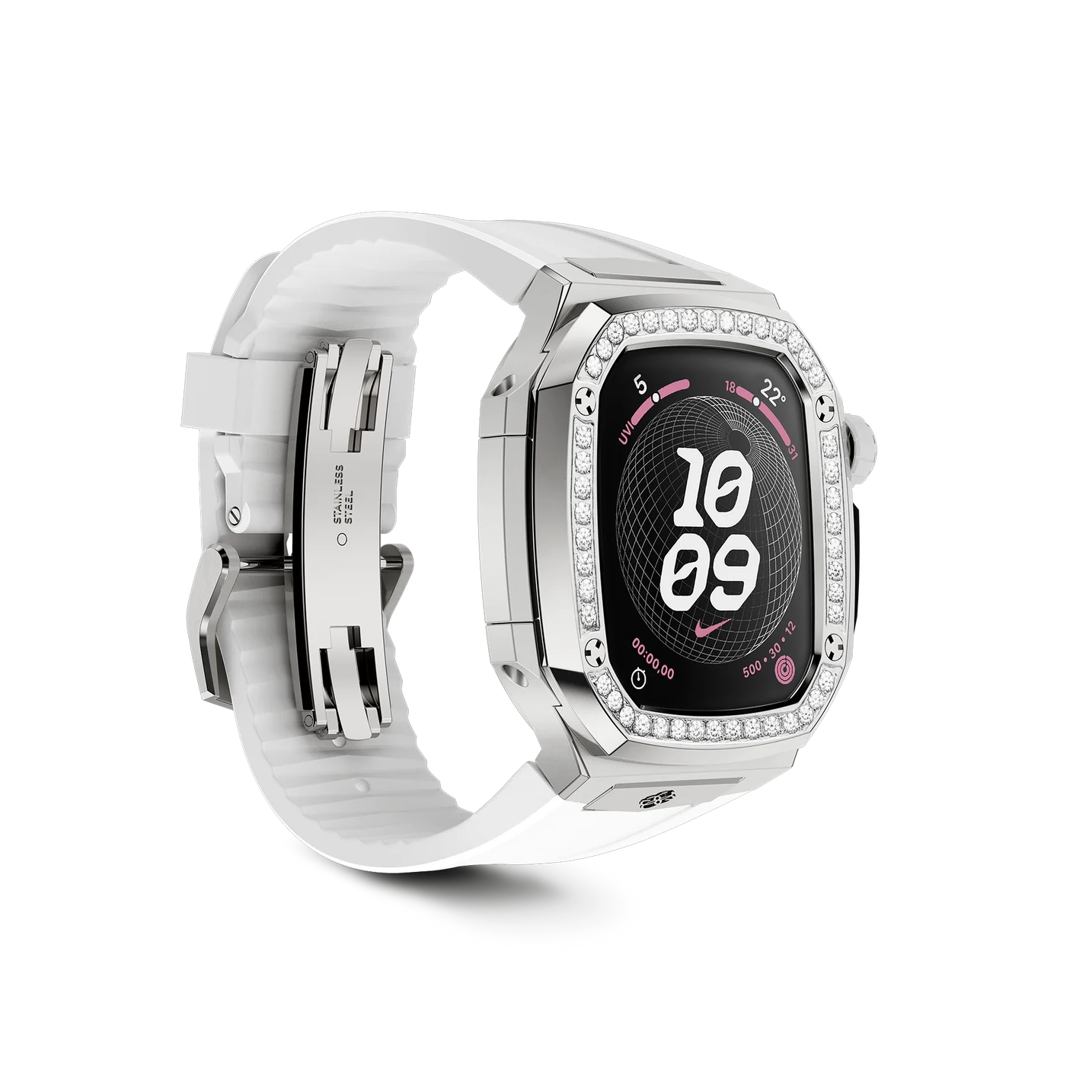 GOLDEN CONCEPT ゴールデンコンセプト Apple Watch Case - SPIII41 - Silver MD シルバー MD