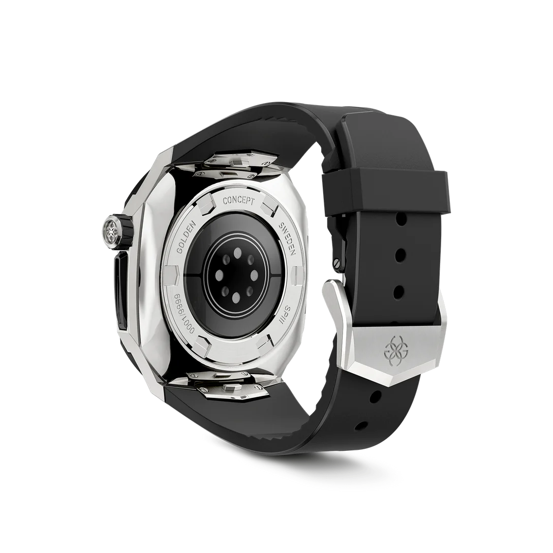 GOLDEN CONCEPT ゴールデンコンセプト Apple Watch Case - SPIII41 - Silver / Black ブラック