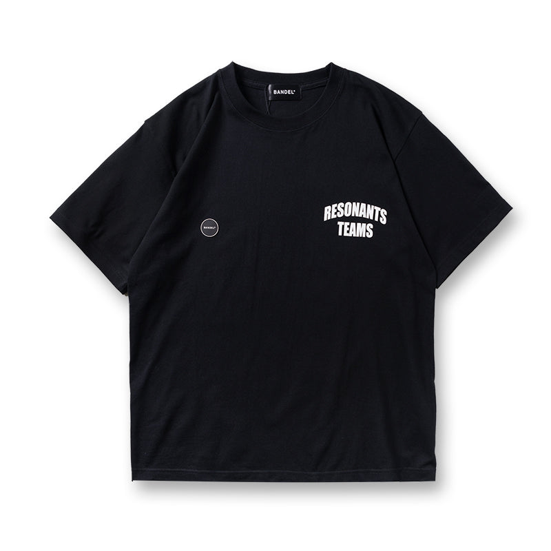 RESONANTS TEAMS S/S TEE BAN-4SRTTE Tシャツ コットン100% 型崩れ防止 / BLACK