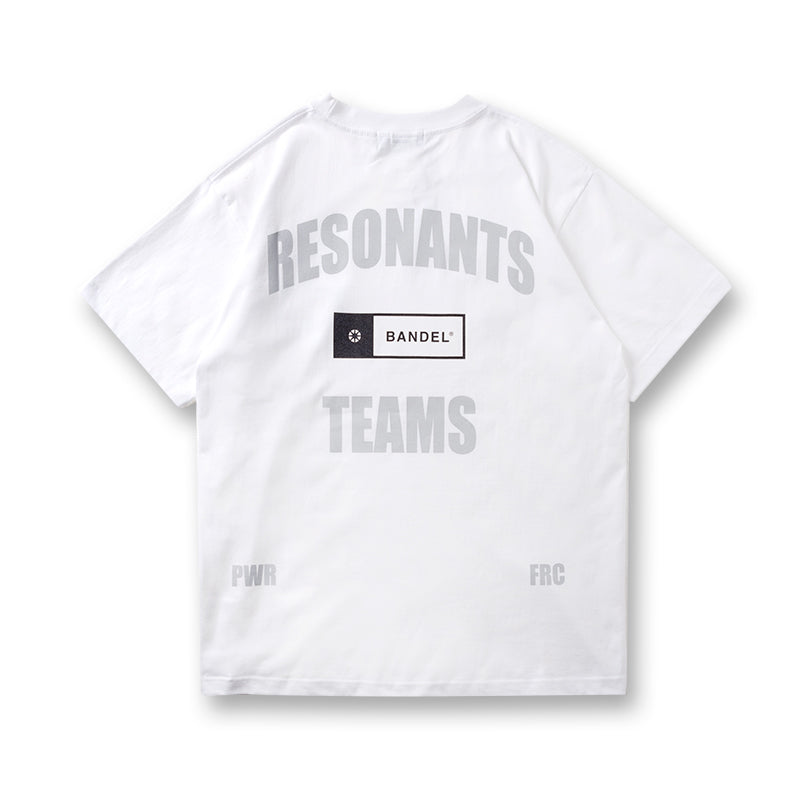 RESONANTS TEAMS S/S TEE BAN-4SRTTE Tシャツ コットン100% 型崩れ防止 / WHITE