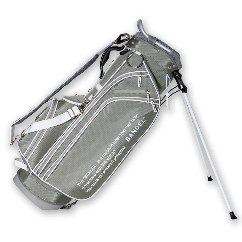 RIPSTOP STAND CADDYBAG (STANDARD EDITION) BGJ-4SCB キャディバッグ 8.5インチ スタンド仕様 軽量 / GREYxWHITE