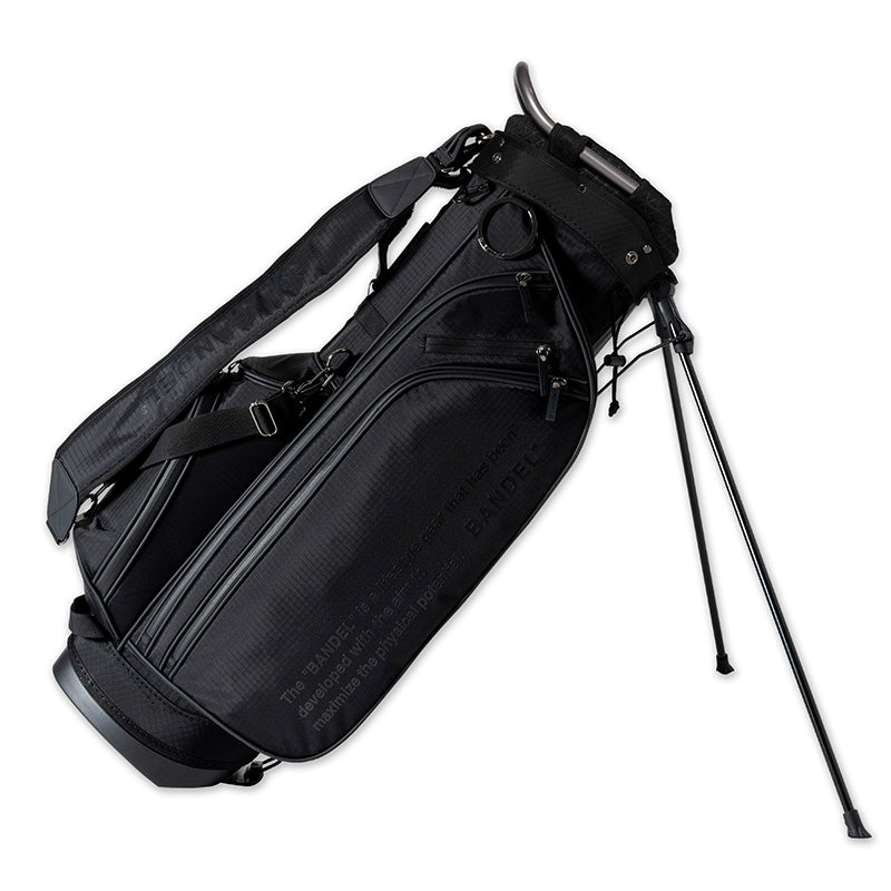 RIPSTOP STAND CADDYBAG (BLACK EDITION) BGJ-4SCB キャディバッグ 8.5インチ スタンド仕様 軽量 / BLACKxBLACK