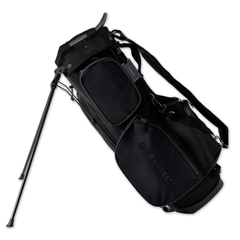 RIPSTOP STAND CADDYBAG (BLACK EDITION) BGJ-4SCB キャディバッグ 8.5インチ スタンド仕様 軽量 / BLACKxBLACK