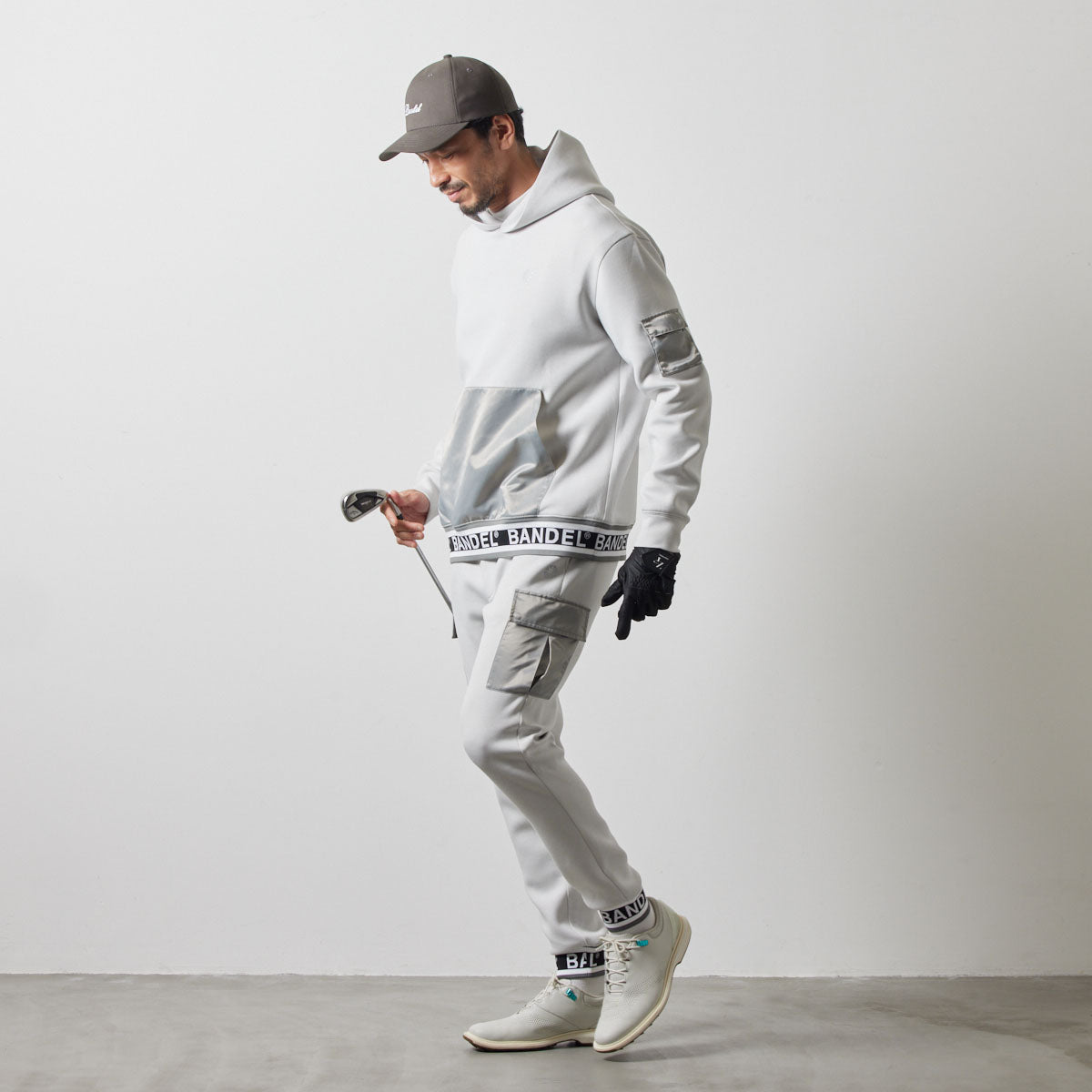 NYLON POCKET CARGO PANTS カーゴパンツ 軽量 インタック セットアップ / L-GREY