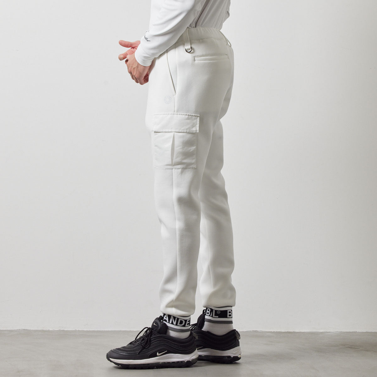 NYLON POCKET CARGO PANTS カーゴパンツ 軽量 インタック セットアップ / WHITE