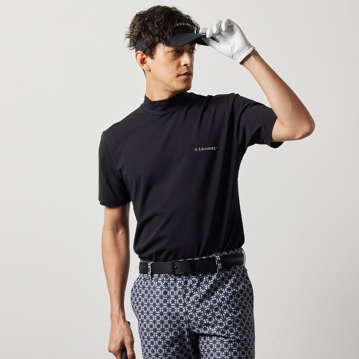 BANDEL GOLF バンデルゴルフ モックネック BASIC COOLTECH S/S MOCK NECK SHIRTS BGS-4SBCMC BLACK