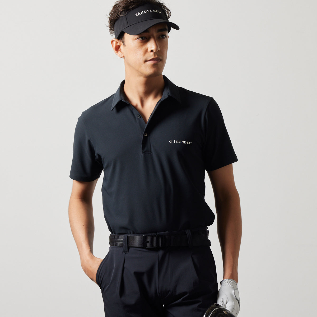 BANDEL GOLF バンデルゴルフ ポロシャツ BASIC VENTILATION S/S POLO SHIRTS BGS-4SBVPL BLACK