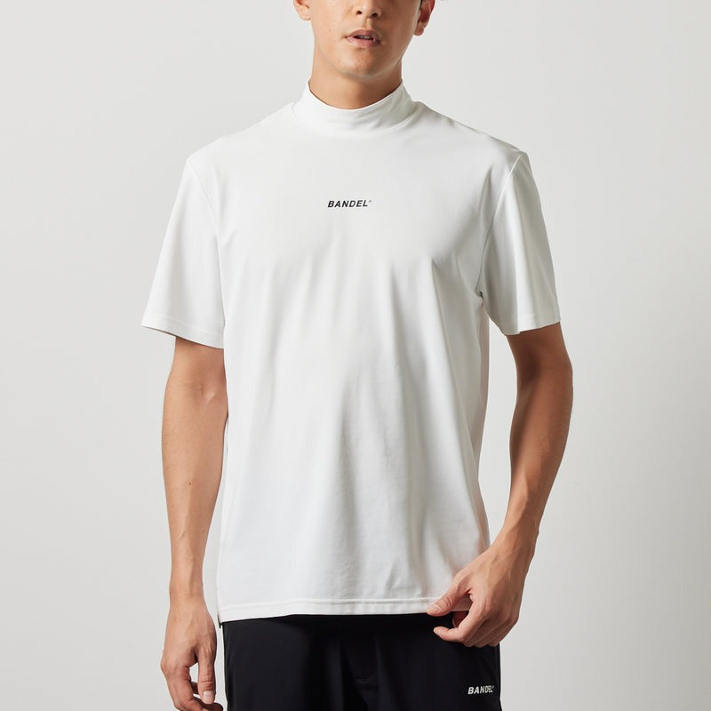 BANDEL GOLF バンデルゴルフ モックネック STRAIGHT LOGO S/S MOCK NECK SHIRTS BGS-4SLTMC WHITE