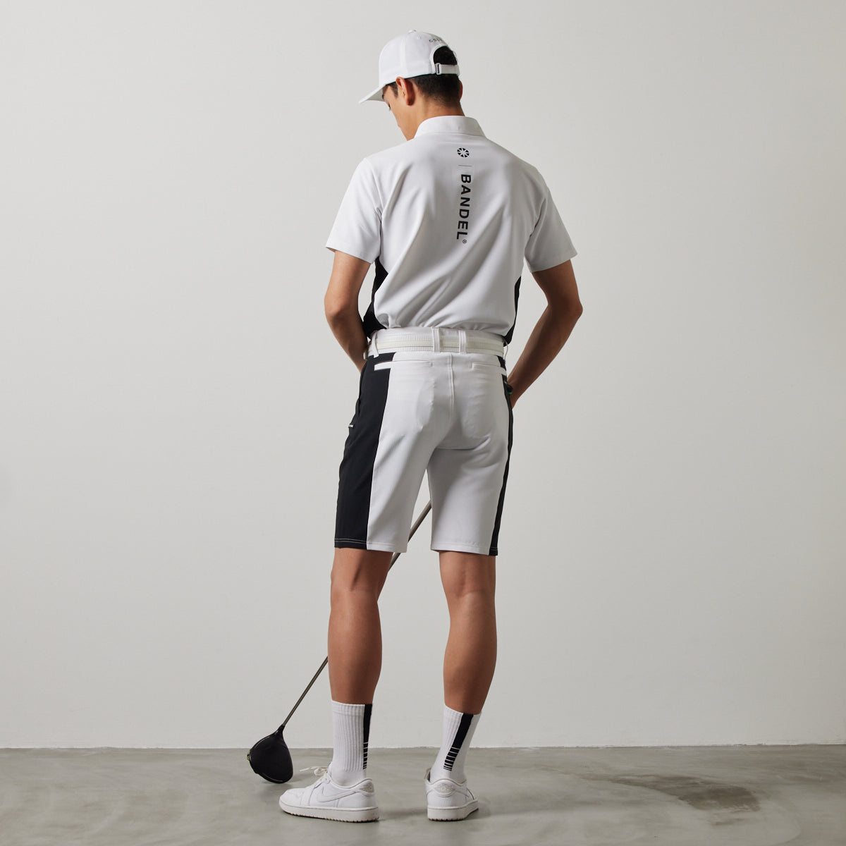 BANDEL GOLF バンデルゴルフ ショートパンツ SIDE PANEL SWITCH HALF PANTS BGS-4SSSHP WHITExBLACK