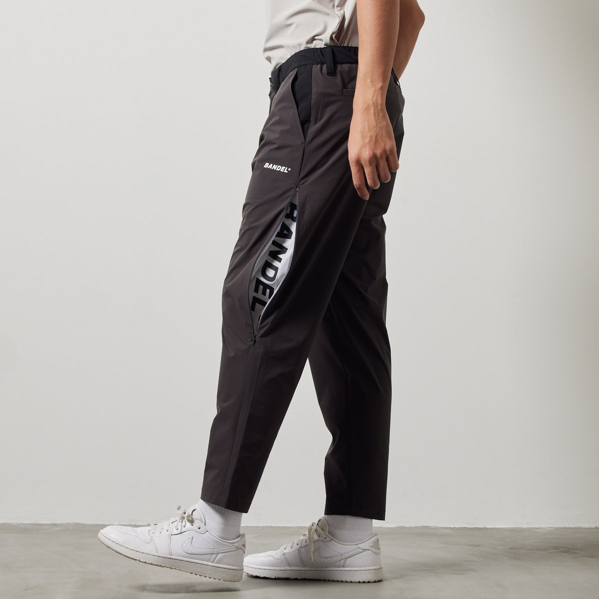 BANDEL GOLF バンデルゴルフ ロングパンツ セットアップ VENTILATION WOVEN LONG PANTS BGS-4SVWLP CHARCOALxBLACK チャコール ブラック