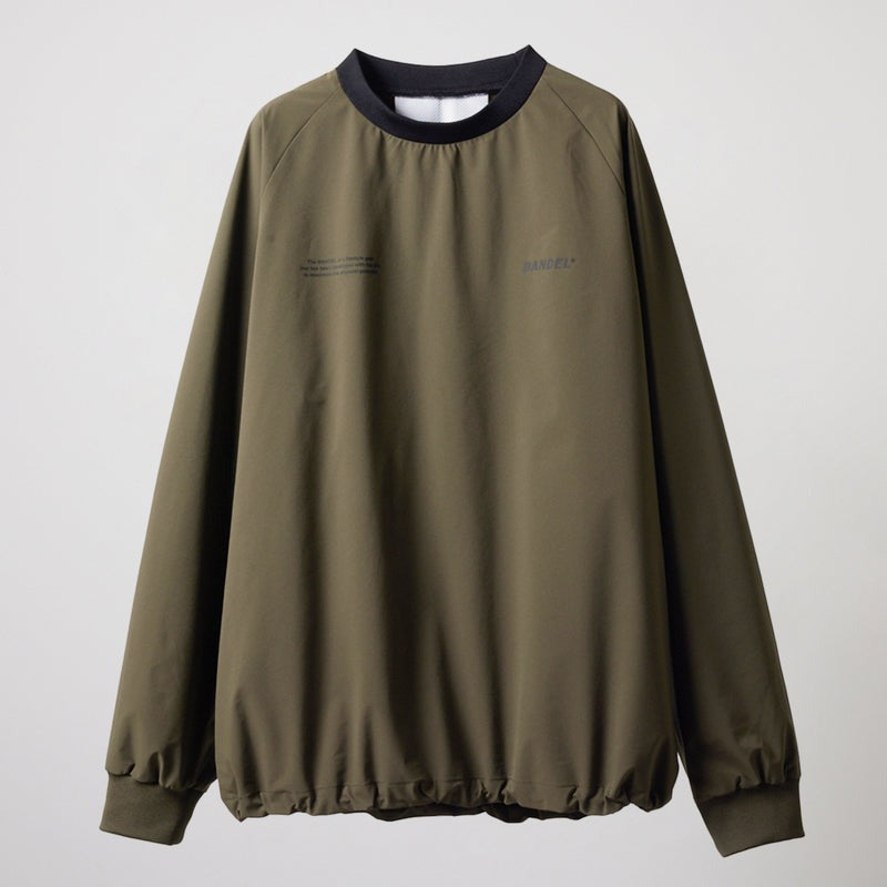 BANDEL GOLF バンデルゴルフ プルオーバー セットアップ  VENTILATION WOVEN PULLOVER BGS-4SVWPO KHAKIxBLACK カーキ ブラック