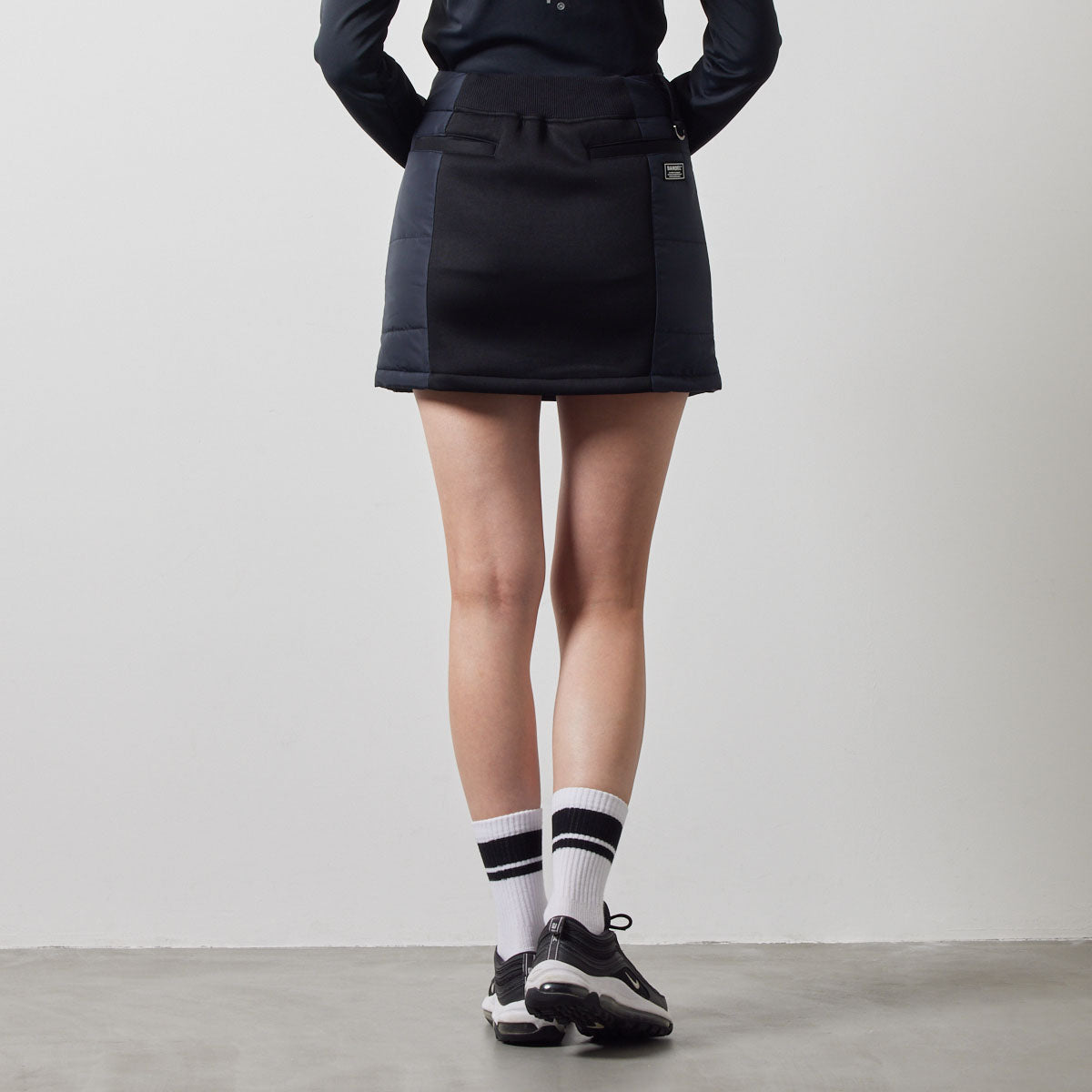 WOMENS SIDE PUFFER SKIRT BGS-W4ASPSK スカート 軽量 保温 中綿 インベル付き / BLACK