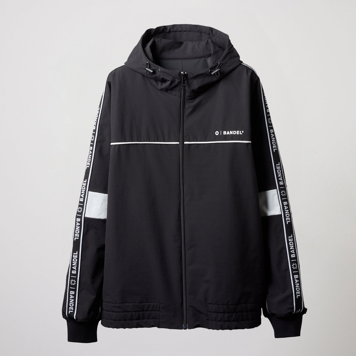 WOMENS WATER REPELLENT PIPING ZIP PARKA BGS-W4AWPZP 高耐久 4WAYストレッチ 撥水 起毛 イージーケア セットアップ / BLACK