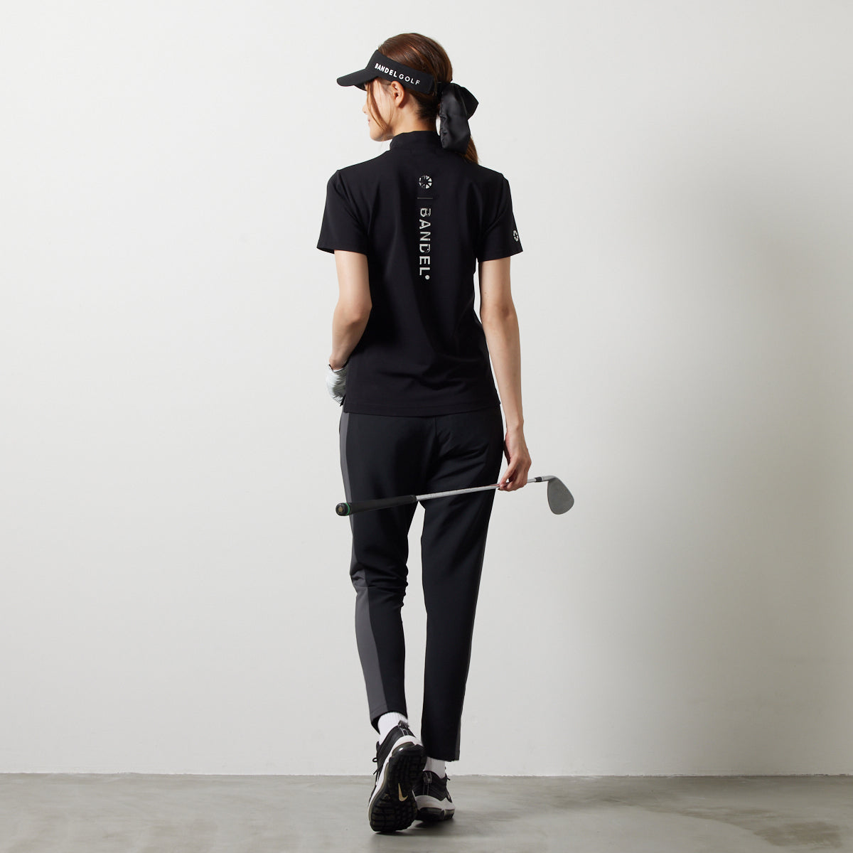 BANDEL GOLF バンデルゴルフ モックネック WOMENS BASIC COOLTECH S/S MOCK NECK SHIRTS BGS-W4SBCMC BLACK ブラック