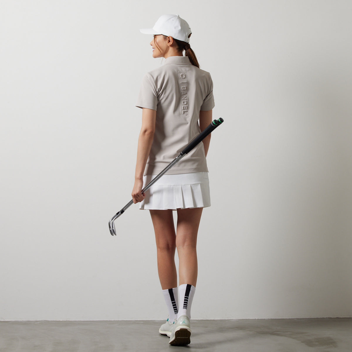 BANDEL GOLF バンデルゴルフ ポロシャツ WOMENS BASIC VENTILATION S/S POLO SHIRTS BGS-W4SBVPL BEIGE ベージュ