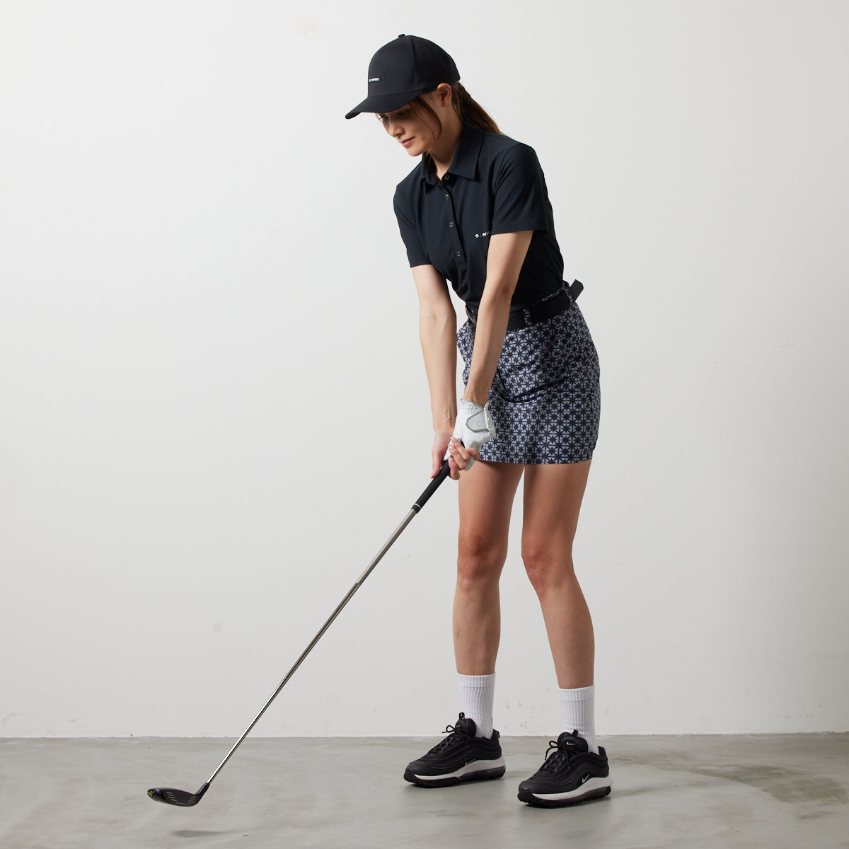 BANDEL GOLF バンデルゴルフ ポロシャツ WOMENS BASIC VENTILATION S/S POLO SHIRTS BGS-W4SBVPL BLACK ブラック