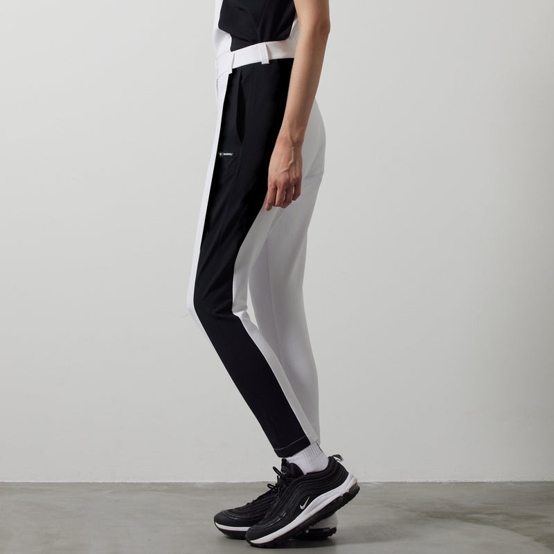 BANDEL GOLF バンデルゴルフ ロングパンツ WOMENS SIDE PANEL SWITCH TAPERED PANTS BGS-W4SSSPT WHITExBLACK ホワイト ブラック