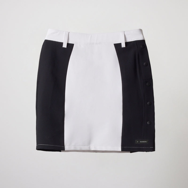 BANDEL GOLF バンデルゴルフ スカート WOMENS SIDE PANEL SWITCH SKIRT BGS-W4SSSSK WHITExBLACK ホワイト ブラック