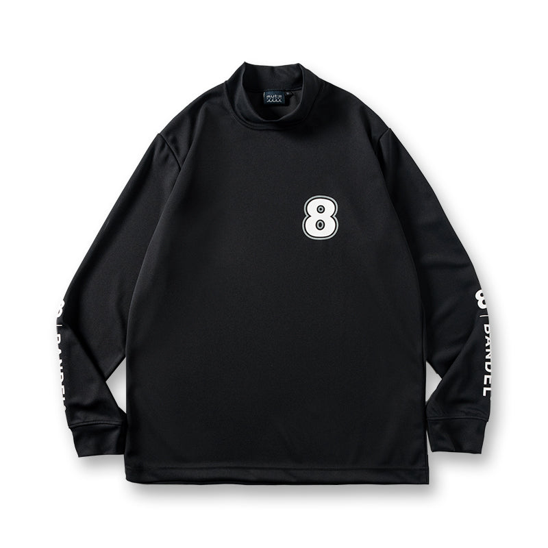 BANDEL×muta Limited 24AW L/S Moc モックネック バンデル×ムータ コラボ ストレッチ 吸水性 速乾性 / BLACK