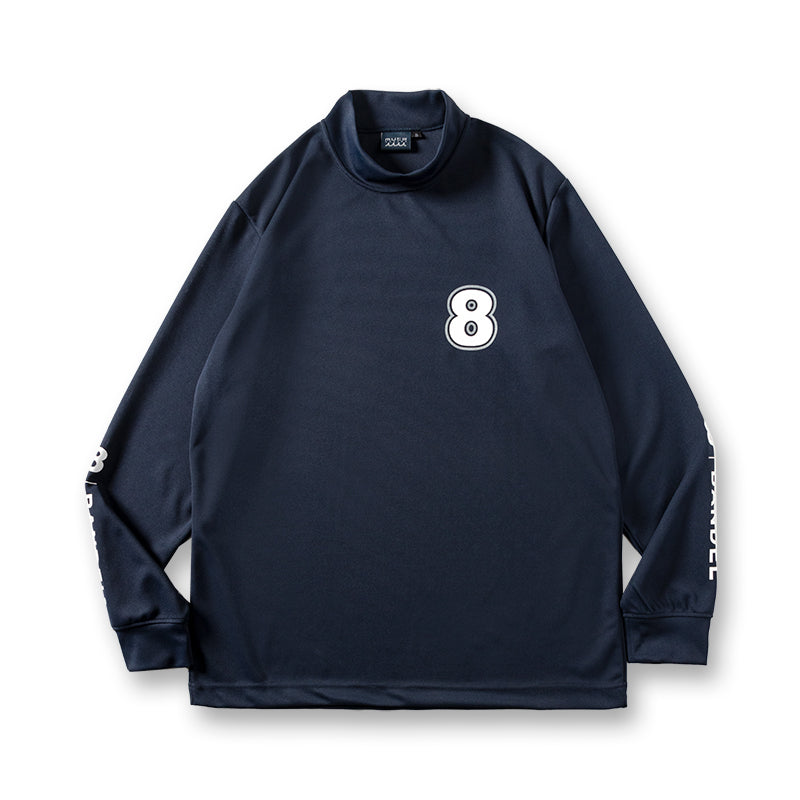 BANDEL×muta Limited 24AW L/S Moc モックネック バンデル×ムータ コラボ ストレッチ 吸水性 速乾性 / NAVY