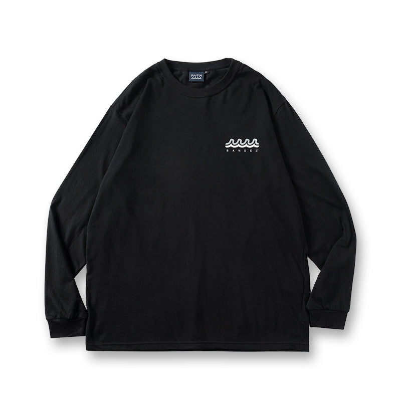 BANDEL×muta Limited 24AW L/S Tee ロンＴ バンデル×ムータ コラボ コットン100% / BLACK