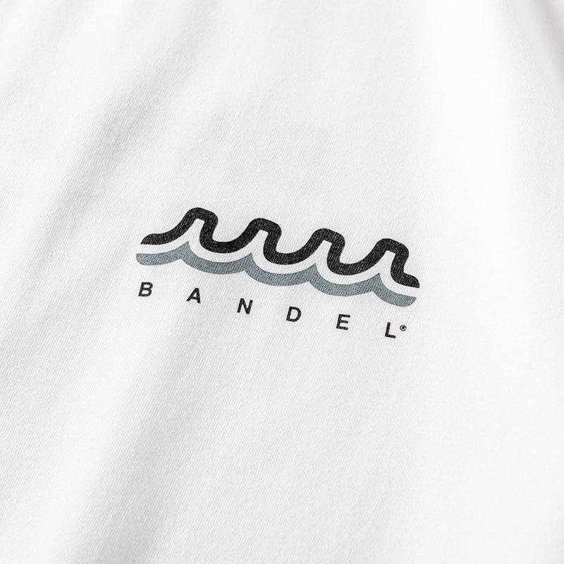 BANDEL×muta Limited 24AW L/S Tee ロンＴ バンデル×ムータ コラボ コットン100% / WHITE