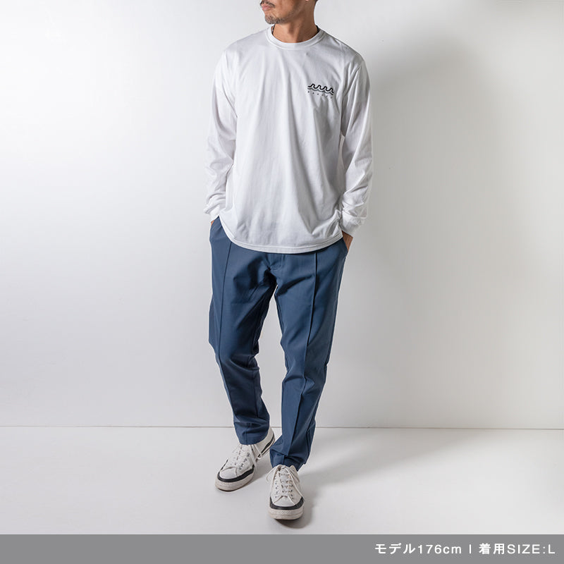 BANDEL×muta Limited 24AW L/S Tee ロンＴ バンデル×ムータ コラボ コットン100% / WHITE