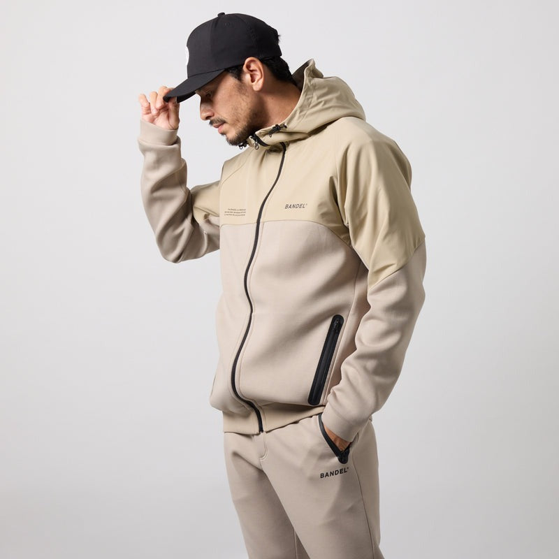 TECH FLEECE ZIP HOODIE BNS-4ATFPT ストレッチ スタンドカラー セットアップ / BEIGE