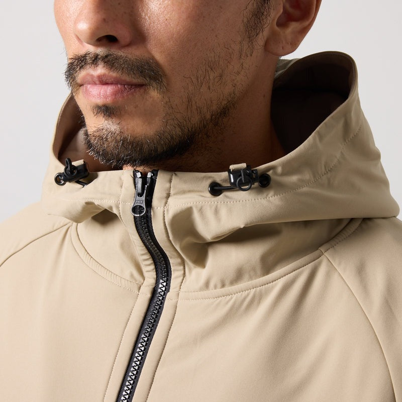 TECH FLEECE ZIP HOODIE BNS-4ATFPT ストレッチ スタンドカラー セットアップ / BEIGE