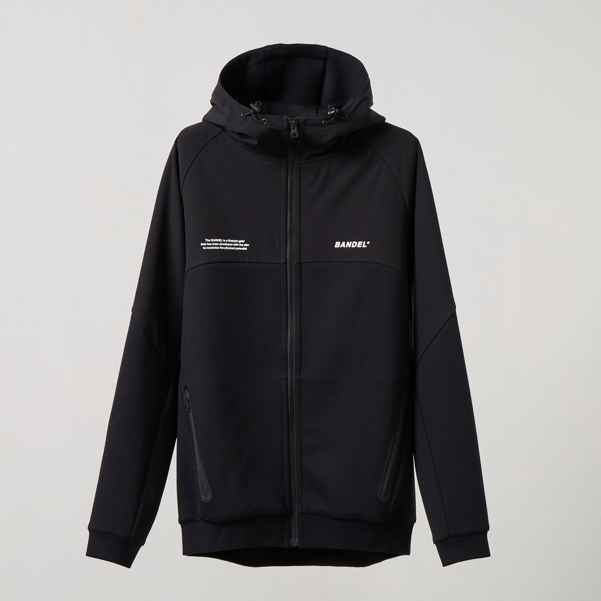 TECH FLEECE ZIP HOODIE BNS-4ATFPT ストレッチ スタンドカラー セットアップ / BLACK