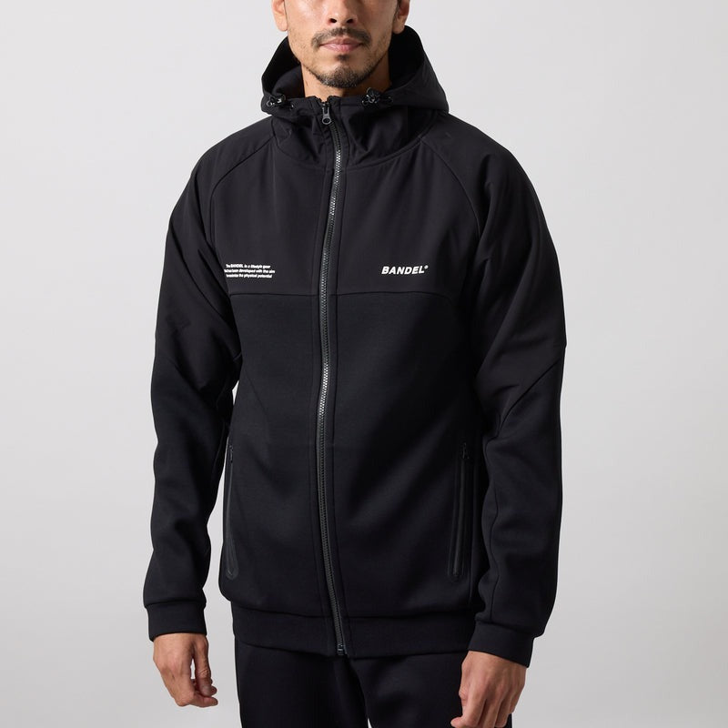 TECH FLEECE ZIP HOODIE BNS-4ATFPT ストレッチ スタンドカラー セットアップ / BLACK