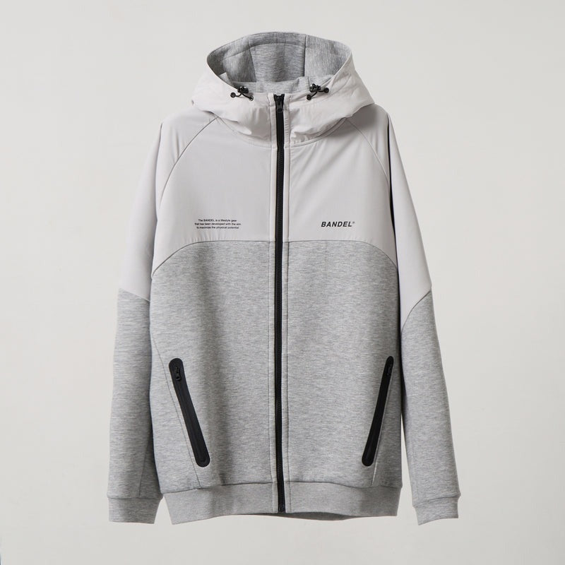 TECH FLEECE ZIP HOODIE BNS-4ATFPT ストレッチ スタンドカラー セットアップ / GREY