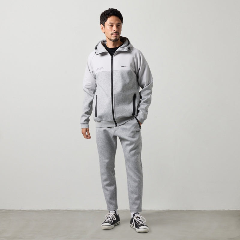 TECH FLEECE ZIP HOODIE BNS-4ATFPT ストレッチ スタンドカラー セットアップ / GREY