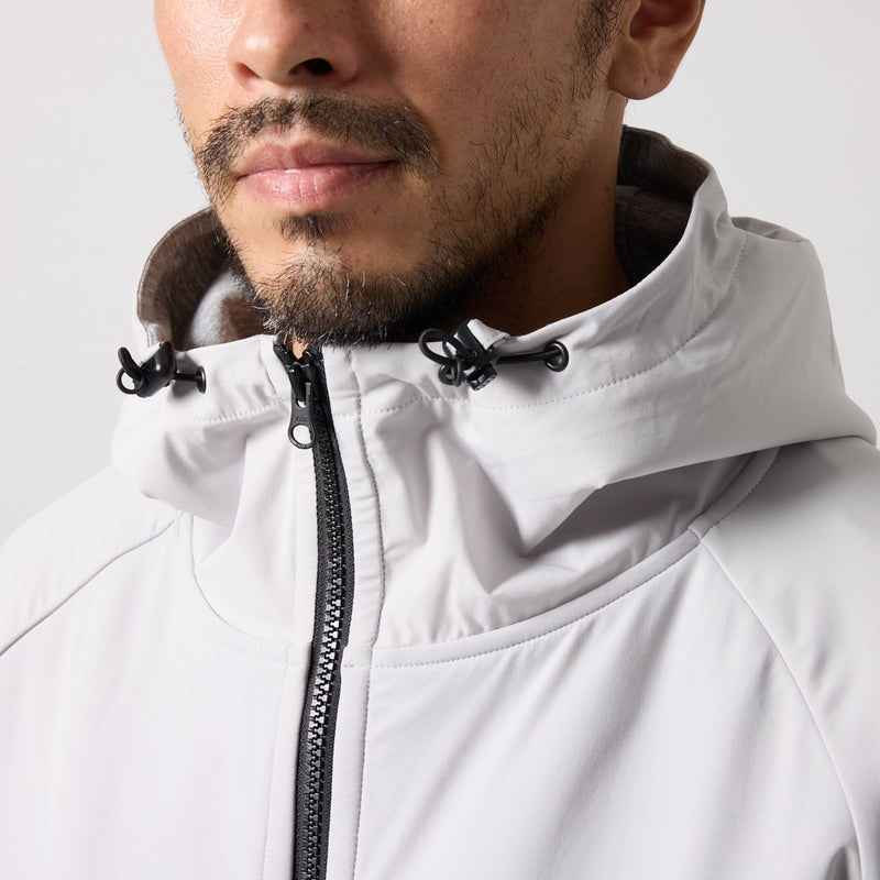 TECH FLEECE ZIP HOODIE BNS-4ATFPT ストレッチ スタンドカラー セットアップ / GREY