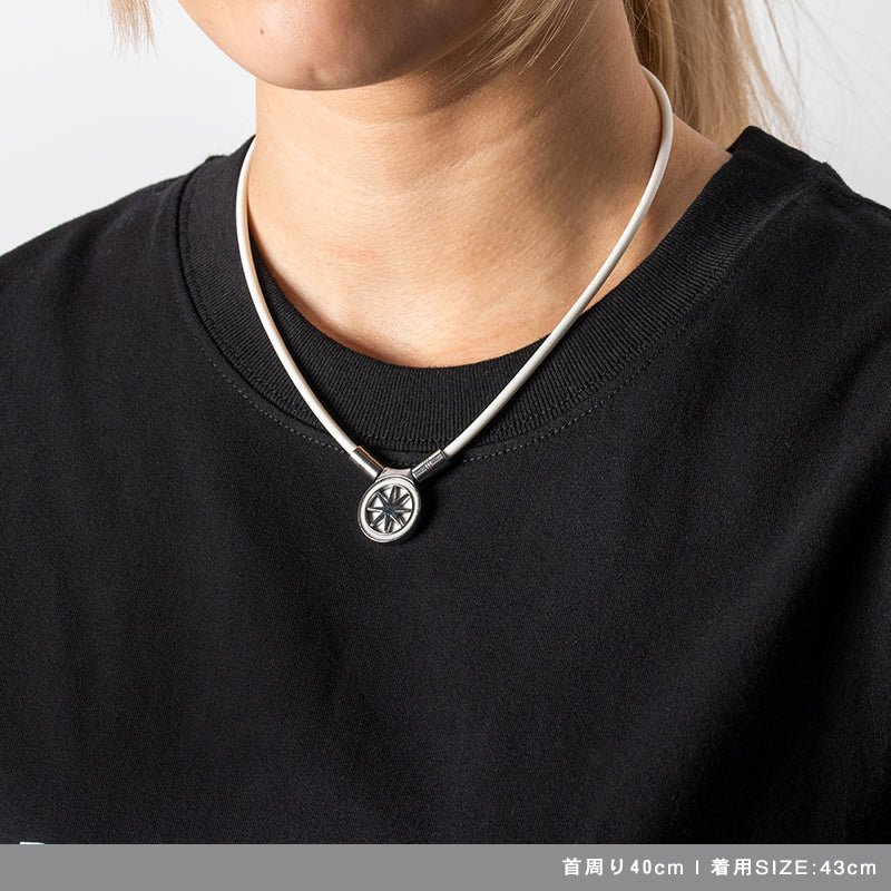 BANDEL バンデル ネックレス Healthcare Necklace Earth mini 2.0 WhitexSilver