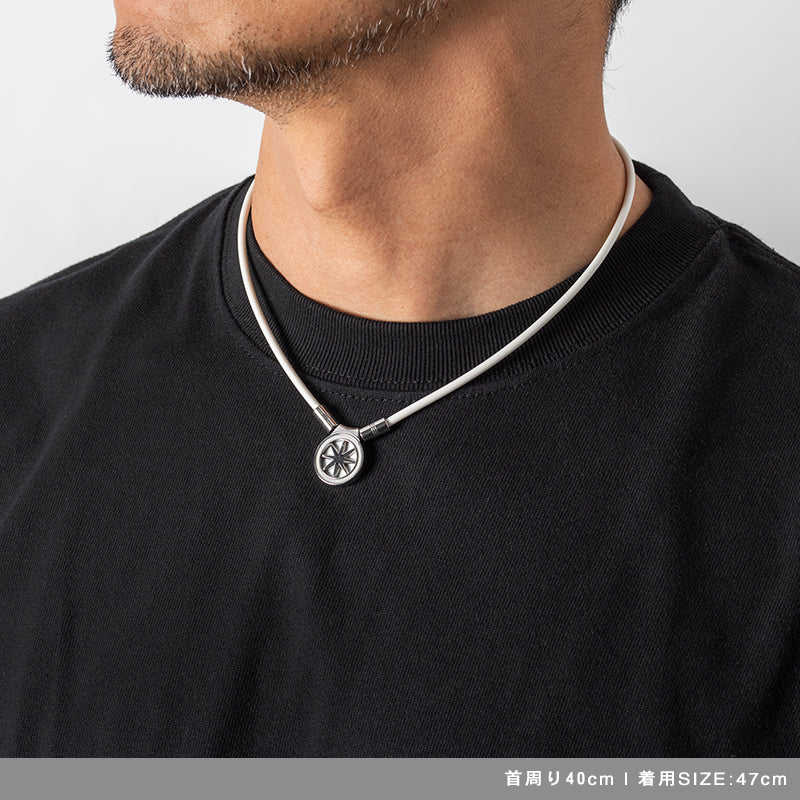 BANDEL バンデル ネックレス Healthcare Necklace Earth mini 2.0 WhitexSilver