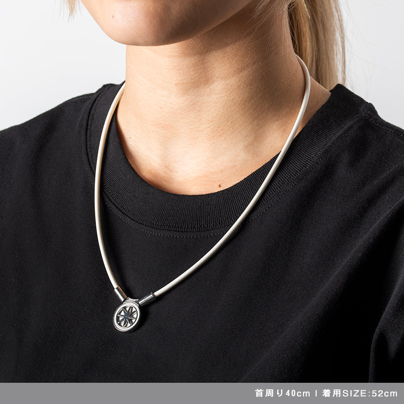 BANDEL バンデル ネックレス Healthcare Necklace Earth mini 2.0 WhitexSilver