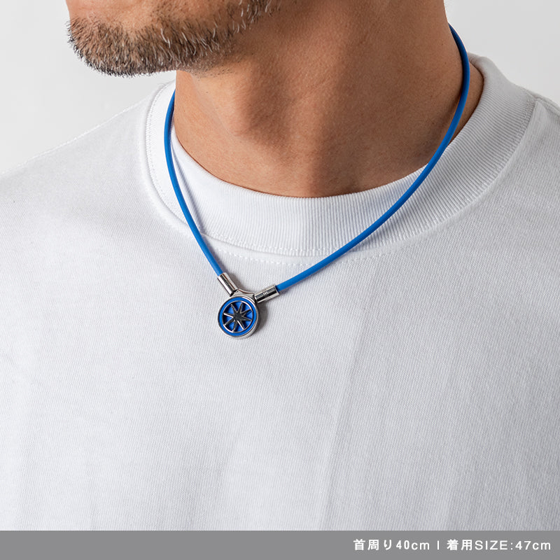 BANDEL バンデル ネックレス Healthcare Necklace Earth mini 2.0 青木瀬令奈モデル BluexSilver