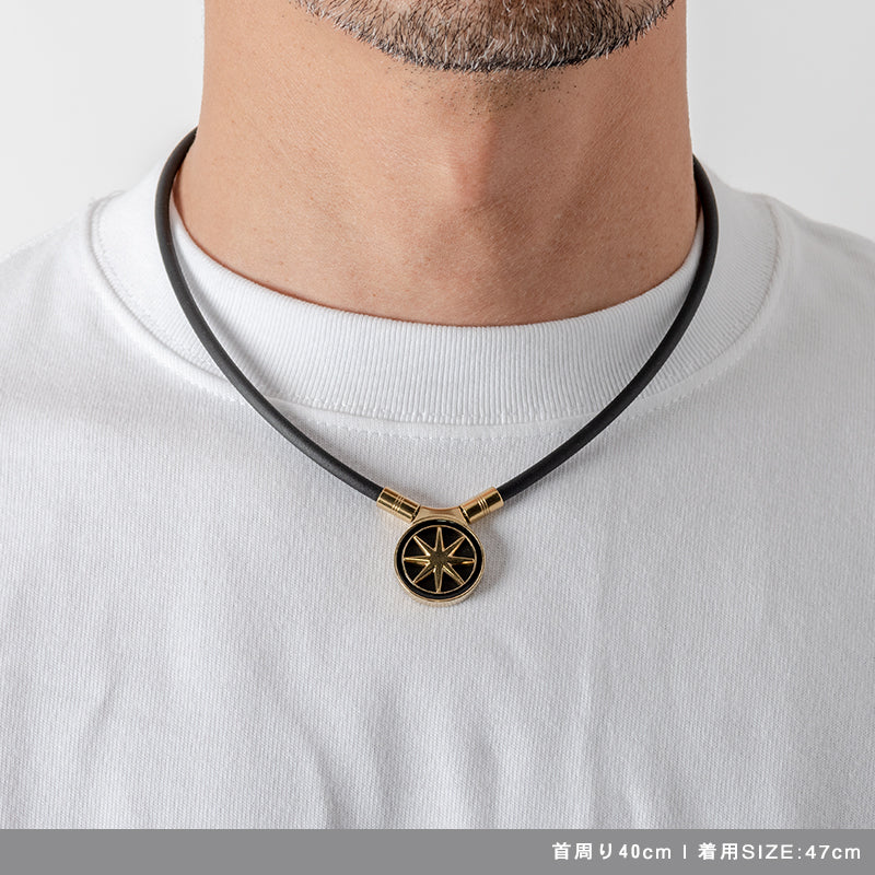 Healthcare Necklace Earth 2.0 ネッレス 磁気ネックレス 47cm / BlackxGold