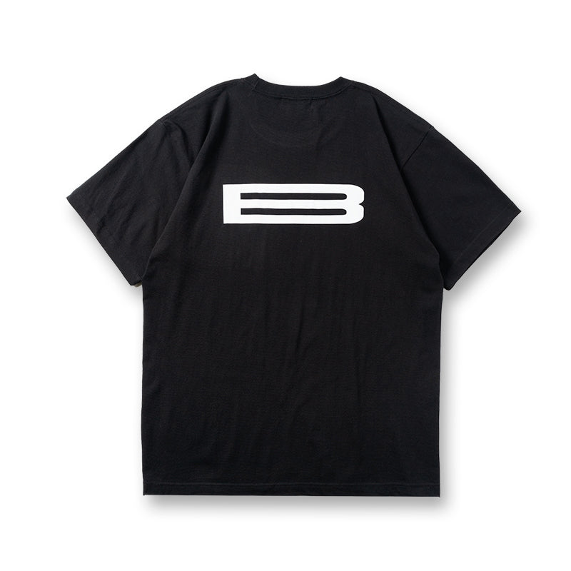 LANDSCAPE INITIALS TEE BAN-T037 Tシャツ コットン100% 型崩れ防止 / BLACK