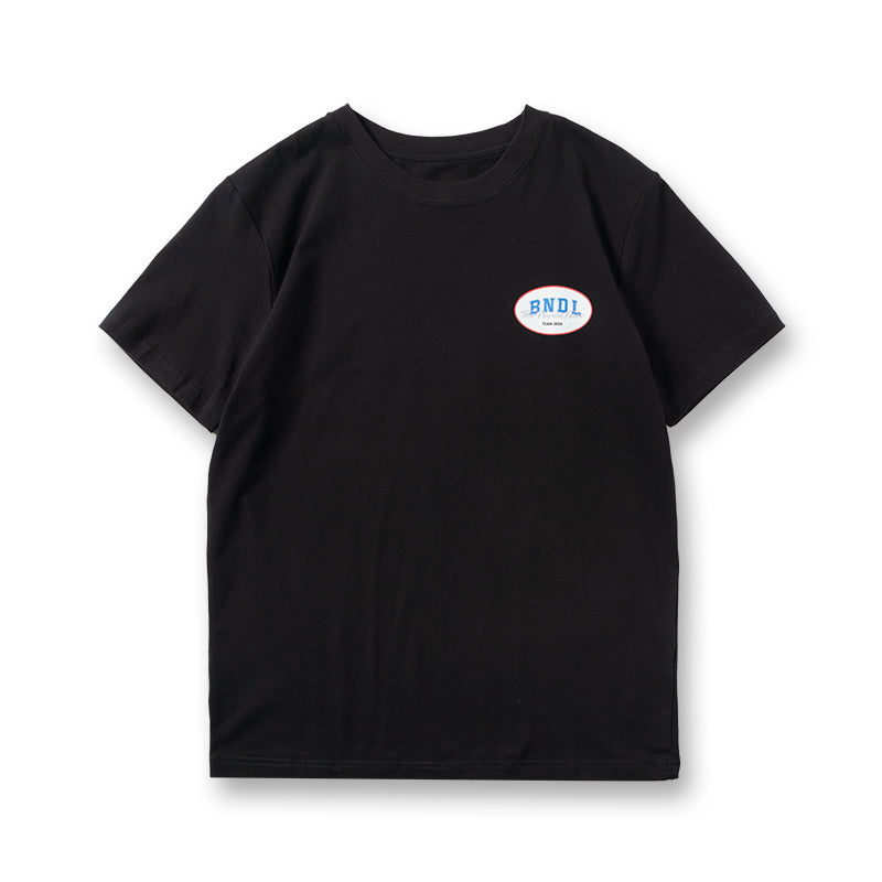 ELLIPSE WAPPEN TEE BAN-T038 Tシャツ ストレッチ 吸水 速乾 / BLACK