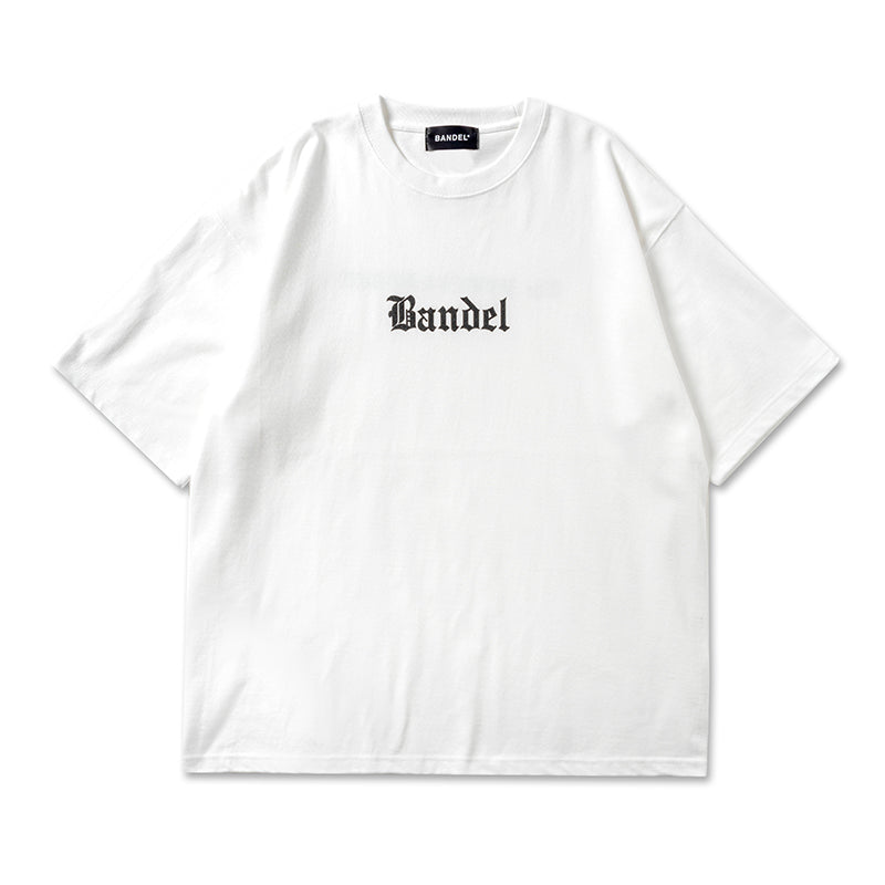 OLDENGLISH LETTERING TEE BAN-T039 Tシャツ コットン100% 吸湿 速乾 ビッグシルエット / WHITE