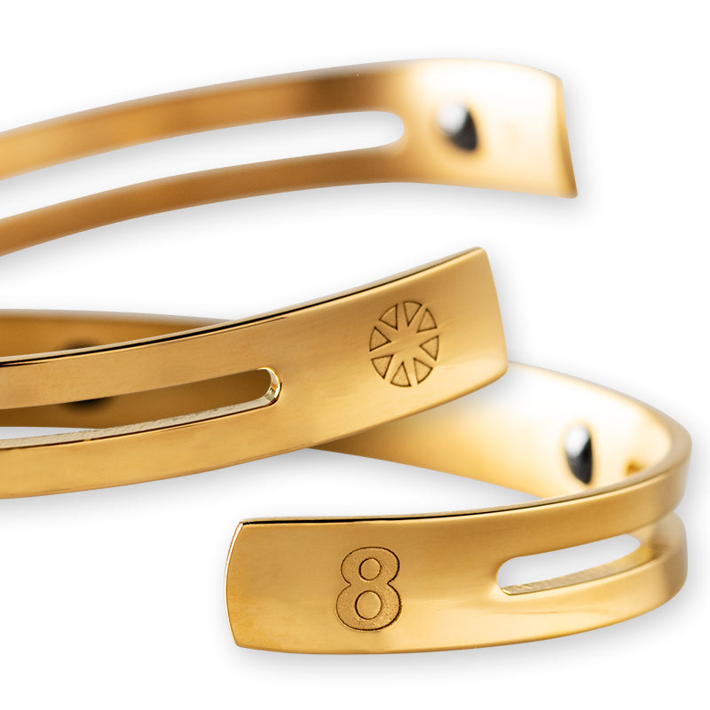 BANDEL × muta コラボ Titanium Bangle Wave TTBGW-MT チタン / GOLD