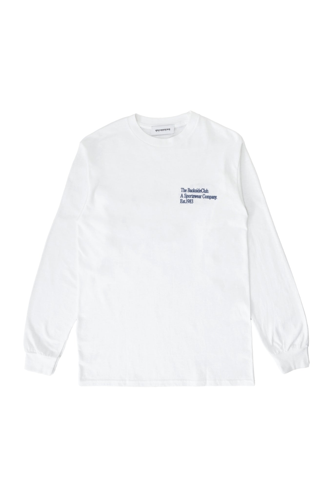 LONG SLEEVE T-SHIRT ATHLETIC BMLX 940 ロンT コットン 100% イタリア製 ユニセックス / WHITE