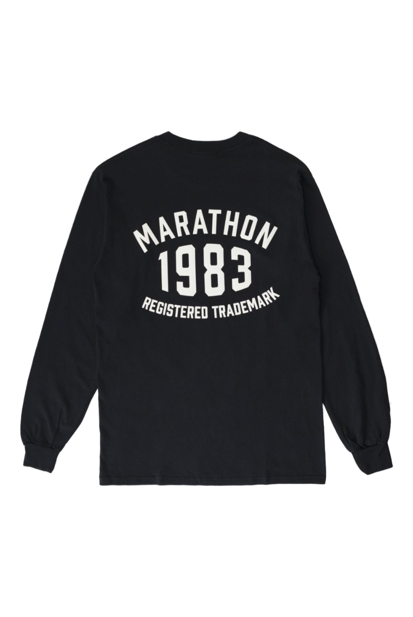 LONG SLEEVE T-SHIRT MARATHON BMLX 960 ロンT コットン 100% イタリア製 ユニセックス / BLACK