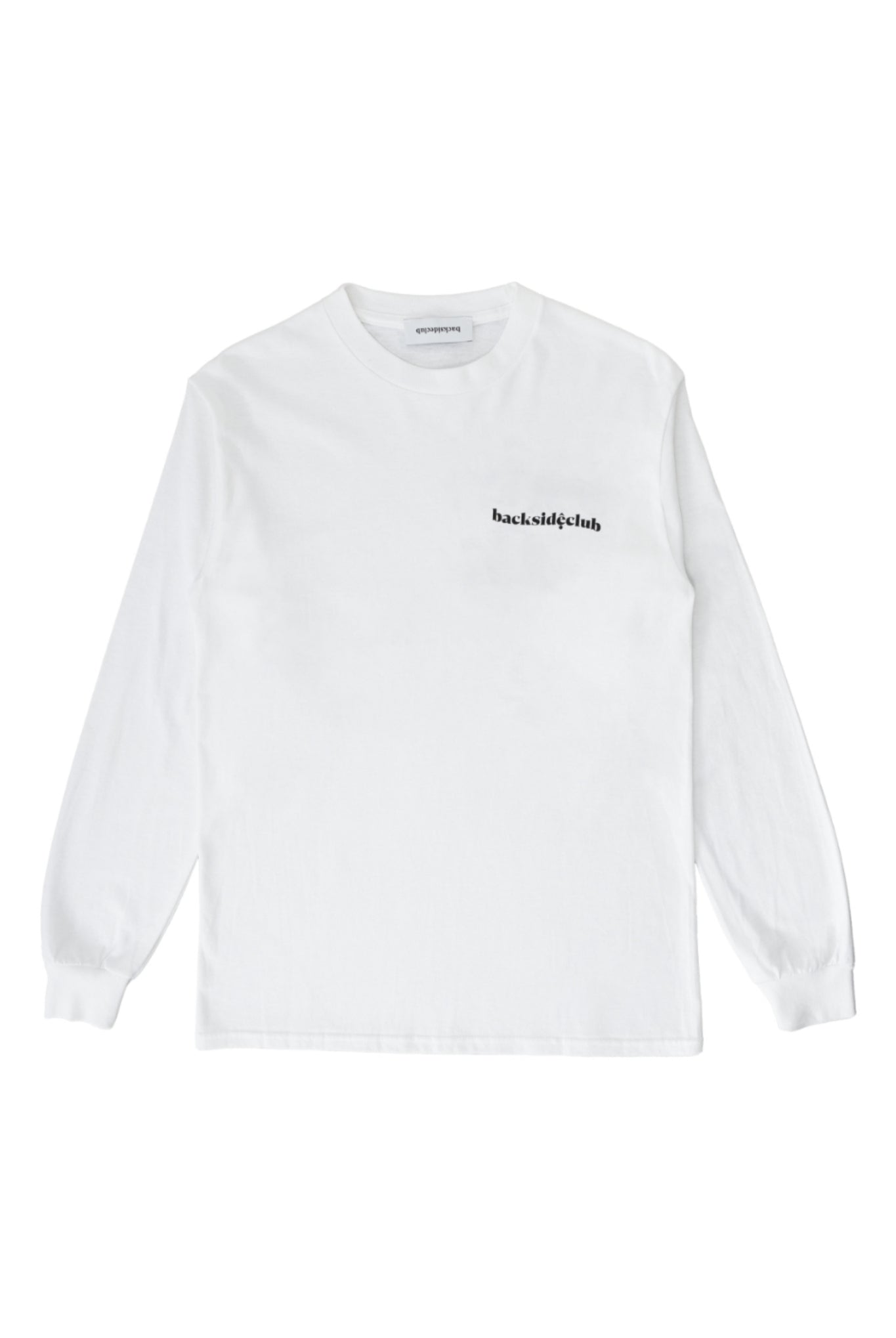 LONG SLEEVE T-SHIRT BACKTOVIET BMLX 992 ロンT コットン 100% イタリア製 ユニセックス / WHITE