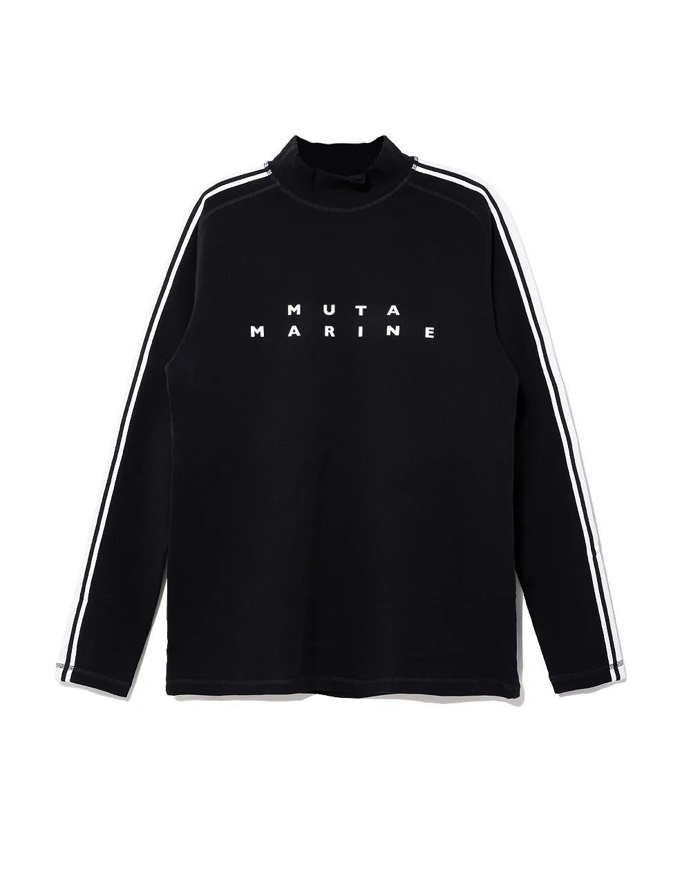muta MARINE GOLF ムータマリンゴルフ ウォームストレッチポンチ モックネックシャツ BLACK　