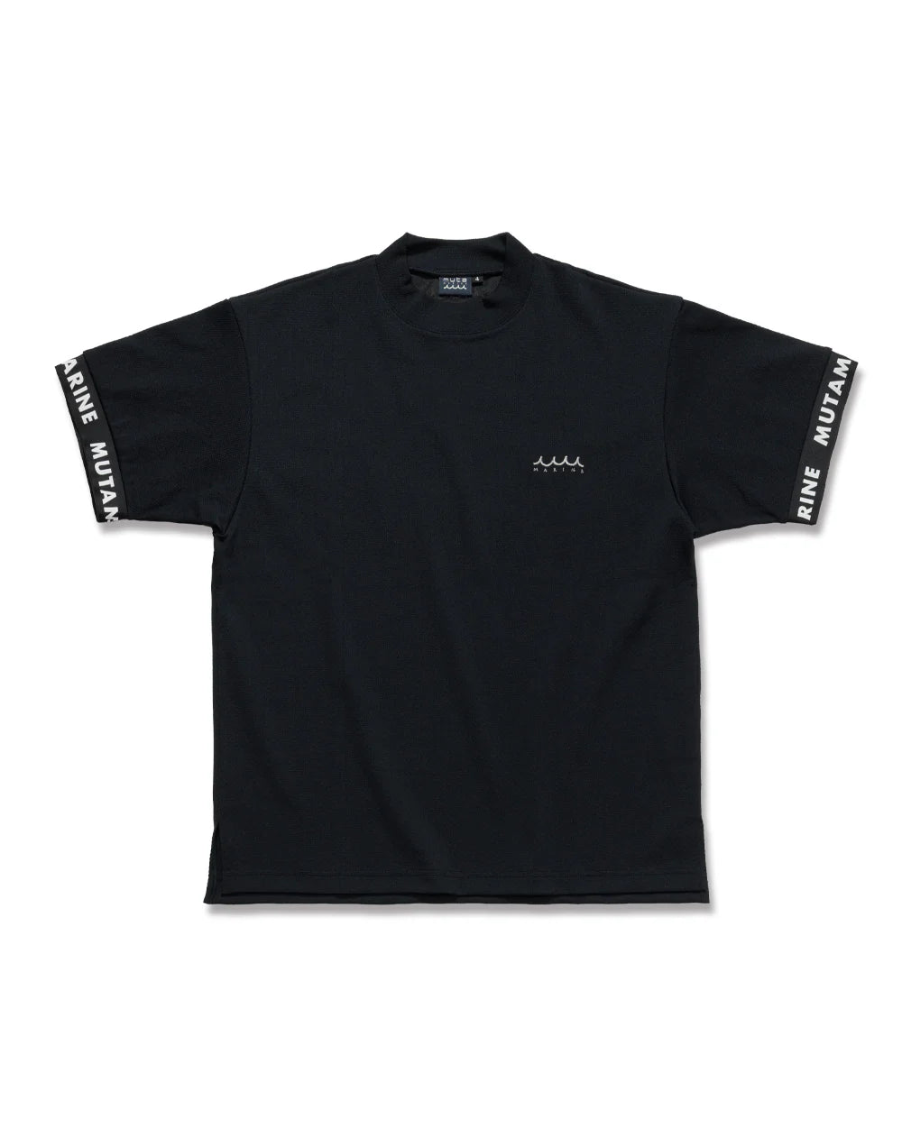 ポップコーンニット モックネックシャツ BLACK