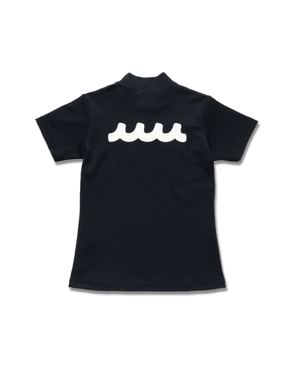 ポップコーンニット モックネックシャツ  (WOMAN) BLACK　