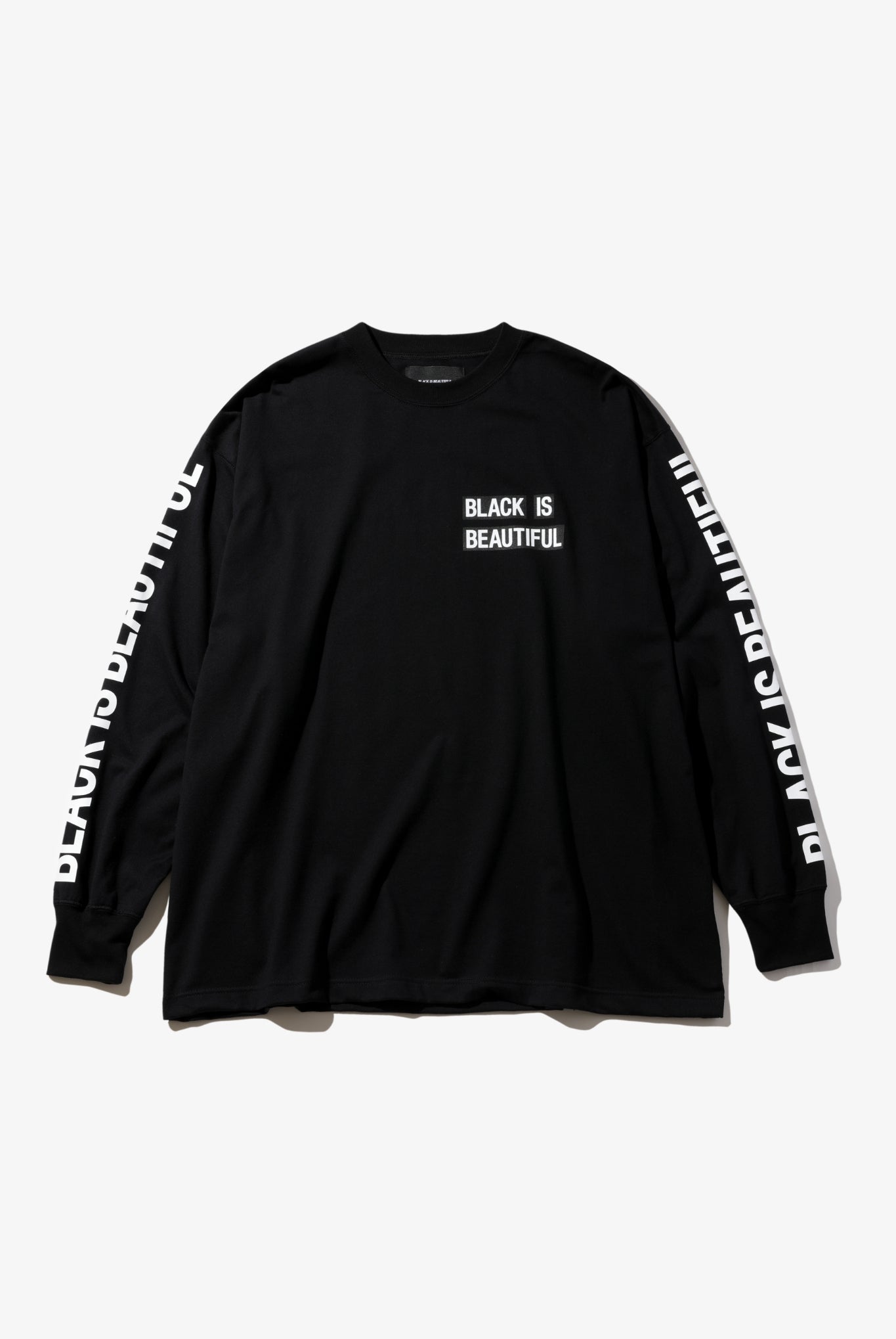 SCRIPT LOGO TSURITEN L/S TEE B114 ロンT コットン 100% 日本製 吊り天竺 / BLACK